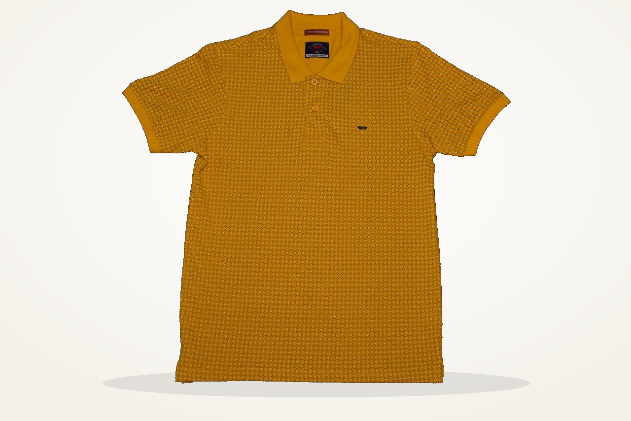 Yellow pattern polo